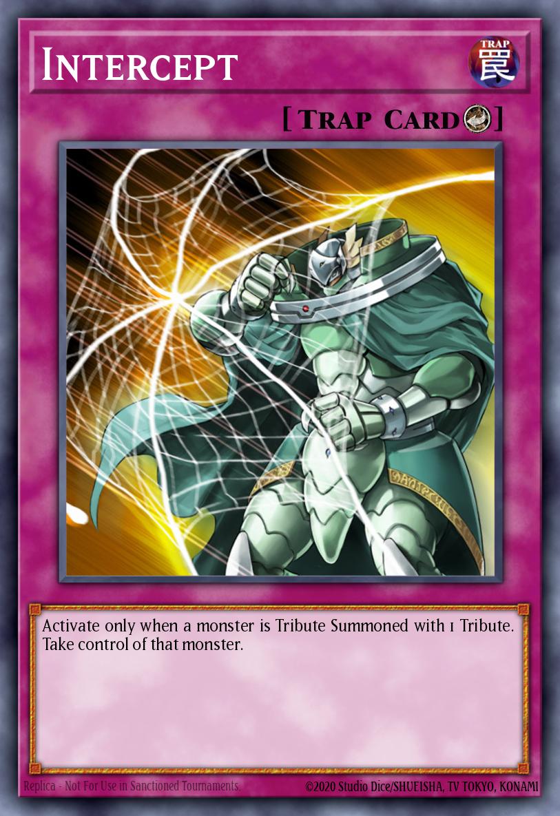 Intercept Super Rare TDGS-EN076 The Duelist Genesis Yugioh card