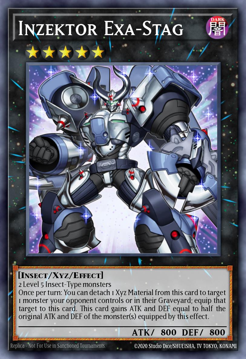 Inzektor Exa-Stag Ultimate Rare GAOV-EN050 Galactic Overlord Yugioh card