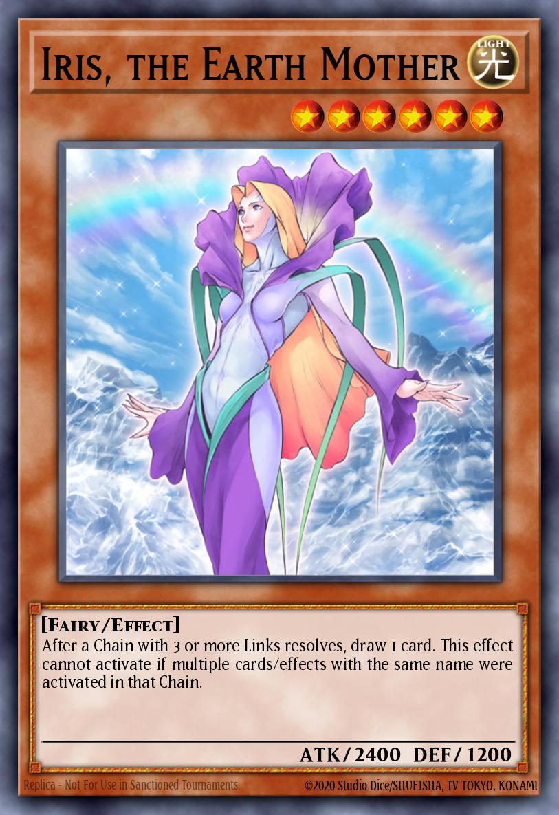Iris the Earth Mother Rare CDIP-EN025 Cyberdark Impact Yugioh card
