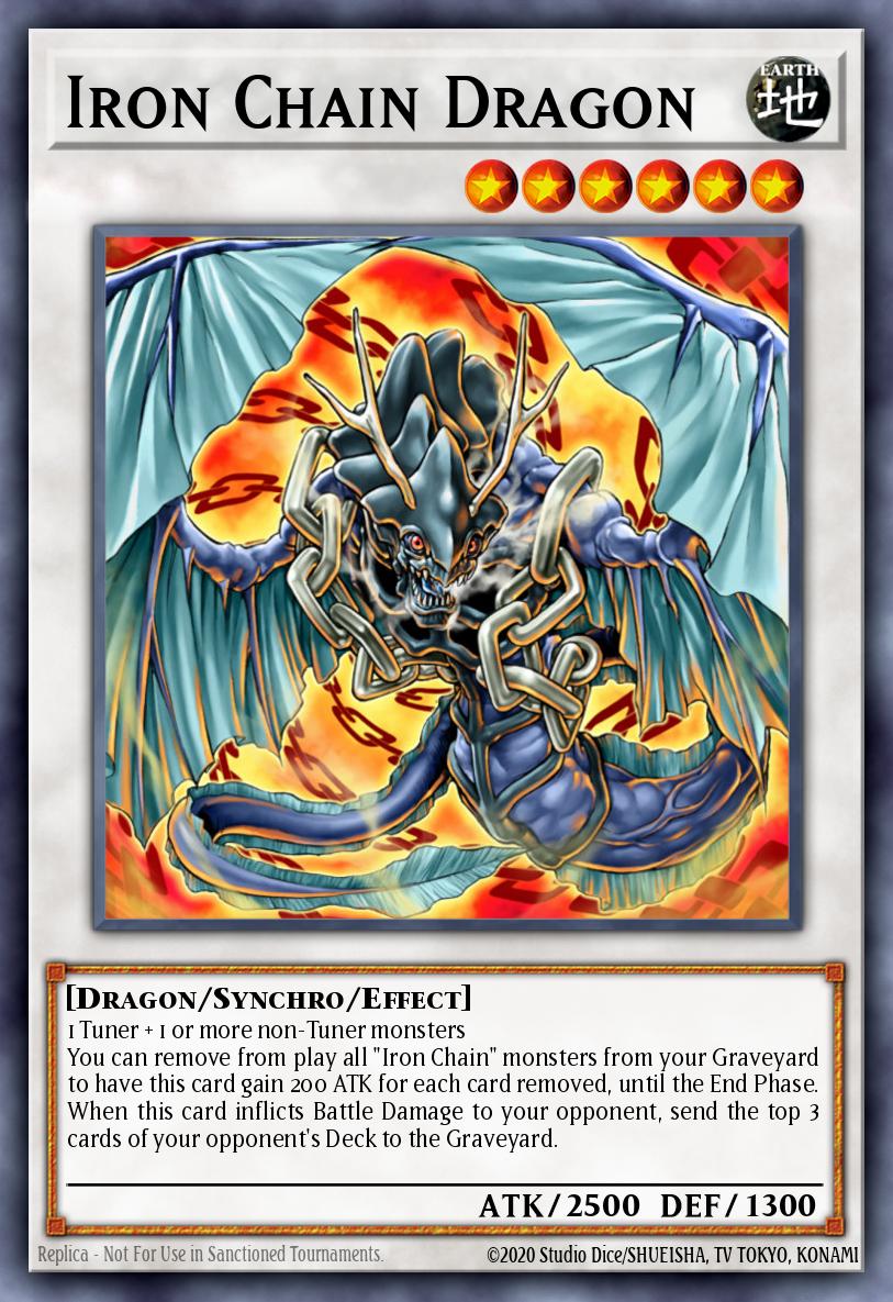 Iron Chain Dragon Rare CSOC-EN040 Crossroads of Chaos Yugioh card
