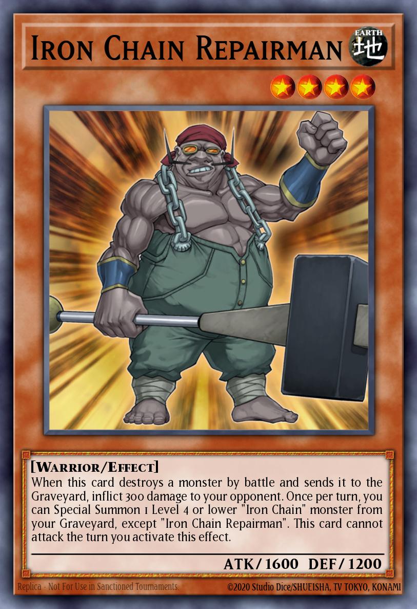 Iron Chain Repairman Rare CSOC-EN017 Crossroads of Chaos Yugioh card