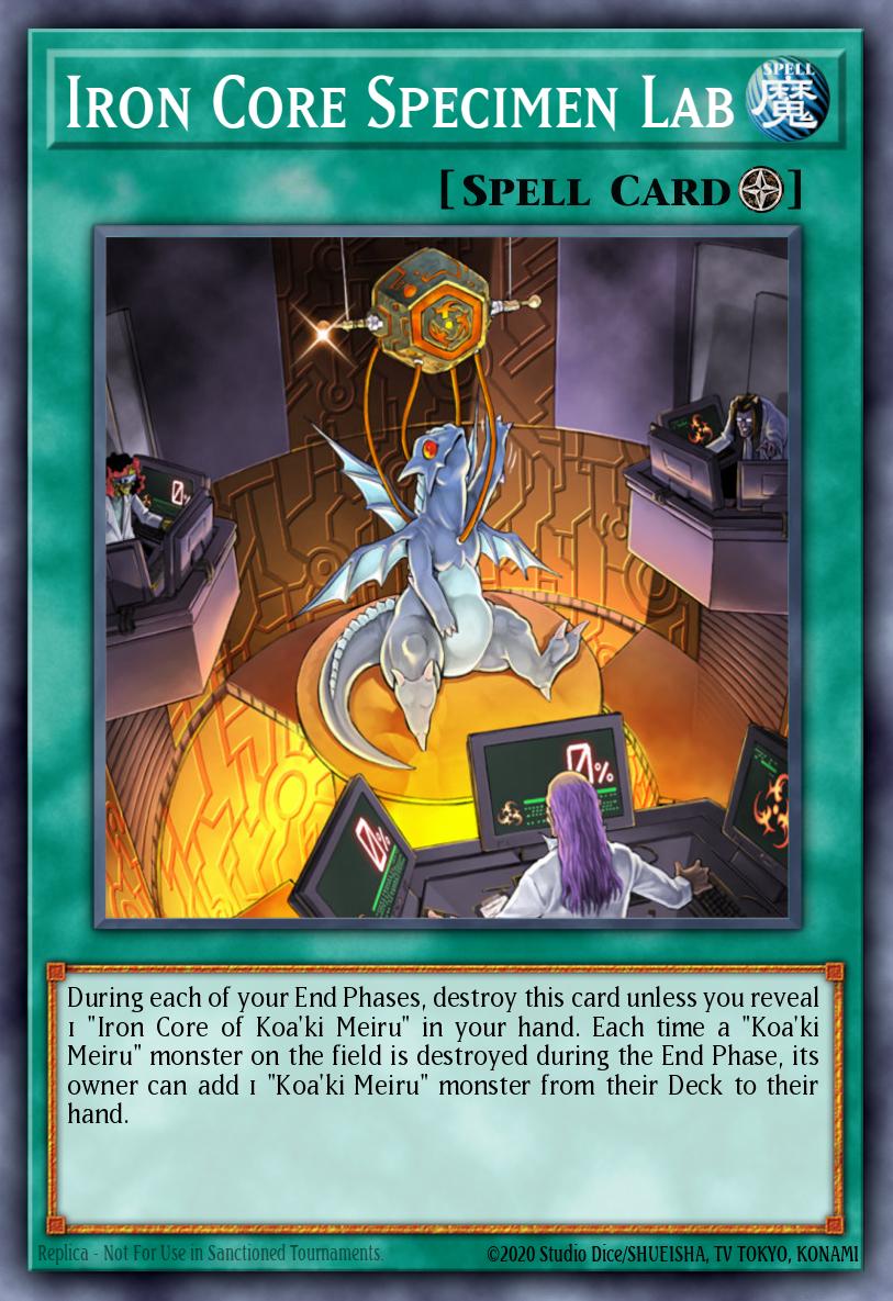 Iron Core Specimen Lab Super Rare ABPF-EN055 Absolute Powerforce Yugioh card
