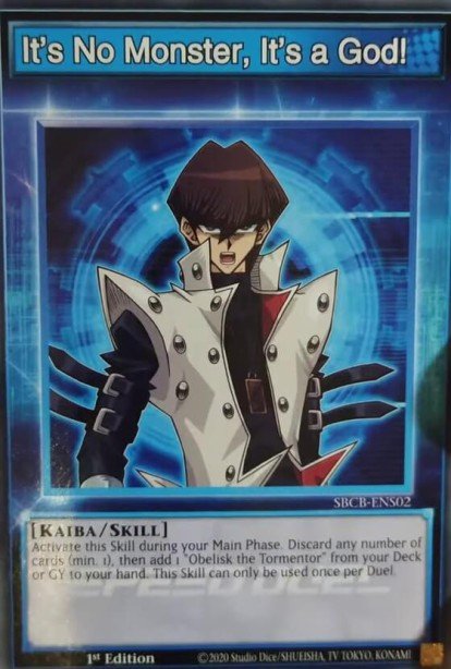 Its No Monster Its a God Common SBCB-ENS02 Speed Duel Battle City Box Yugioh card