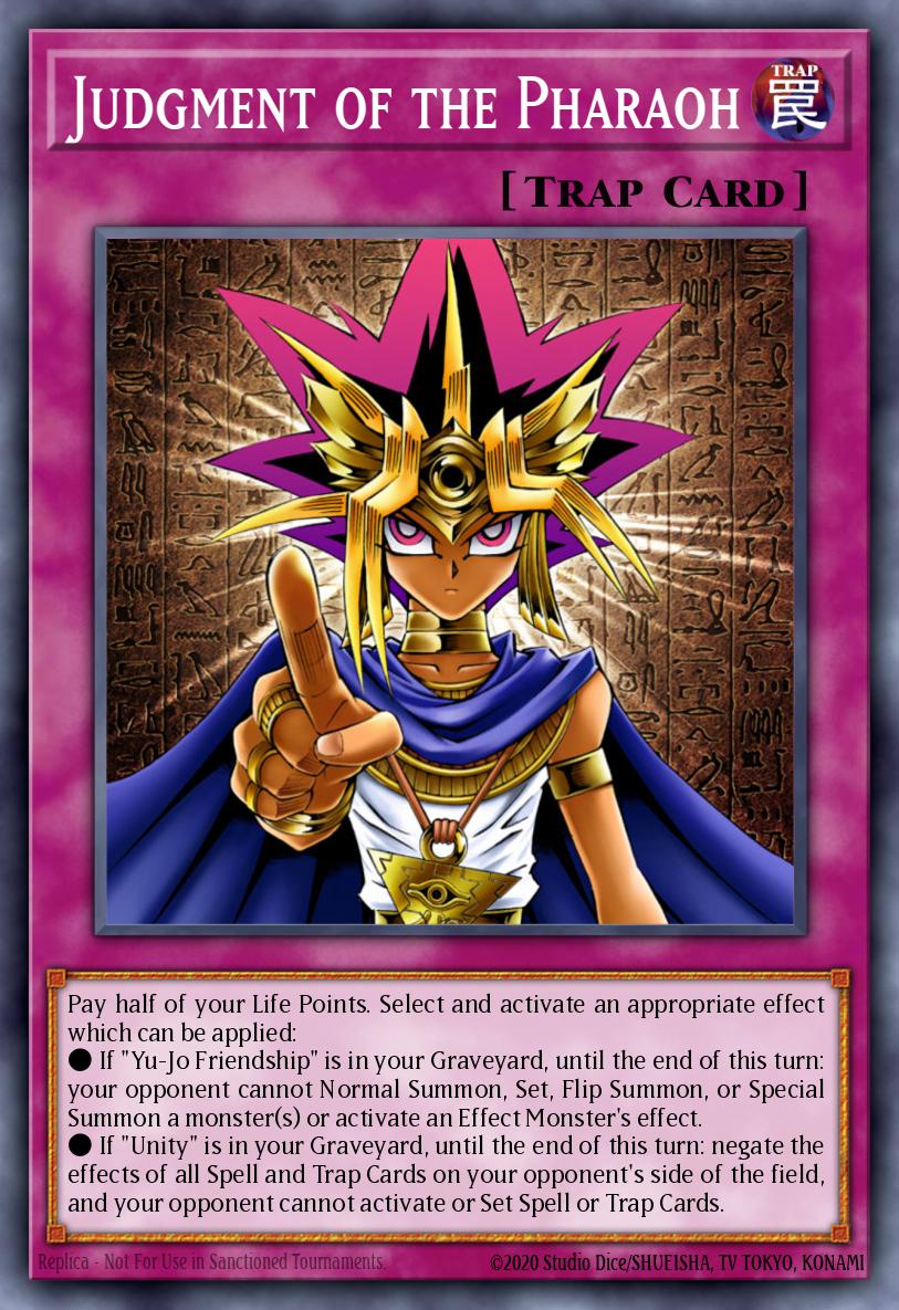 Judgment of the Pharaoh Ultra Rare JUMP-EN008 Shonen Jump May 2006 subscription bonus Yugioh card