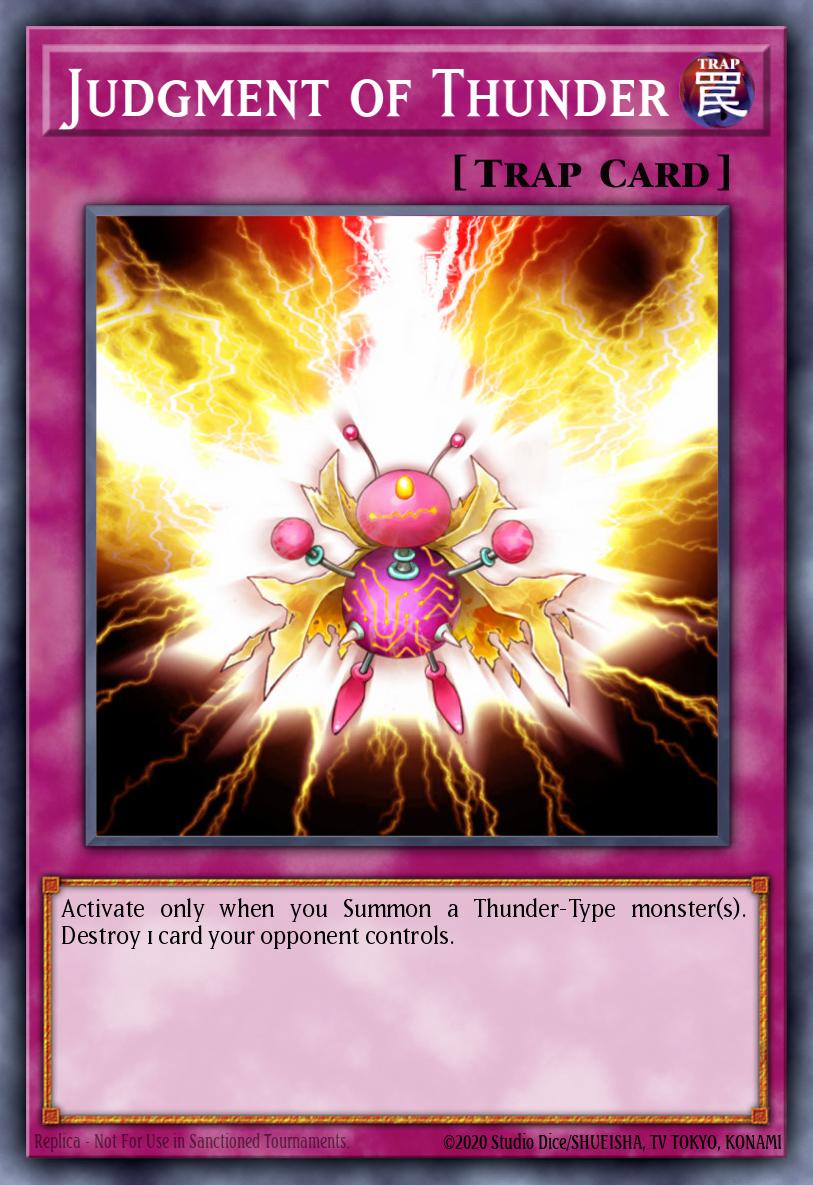 Judgment of Thunder Common TDGS-EN077 The Duelist Genesis Yugioh card