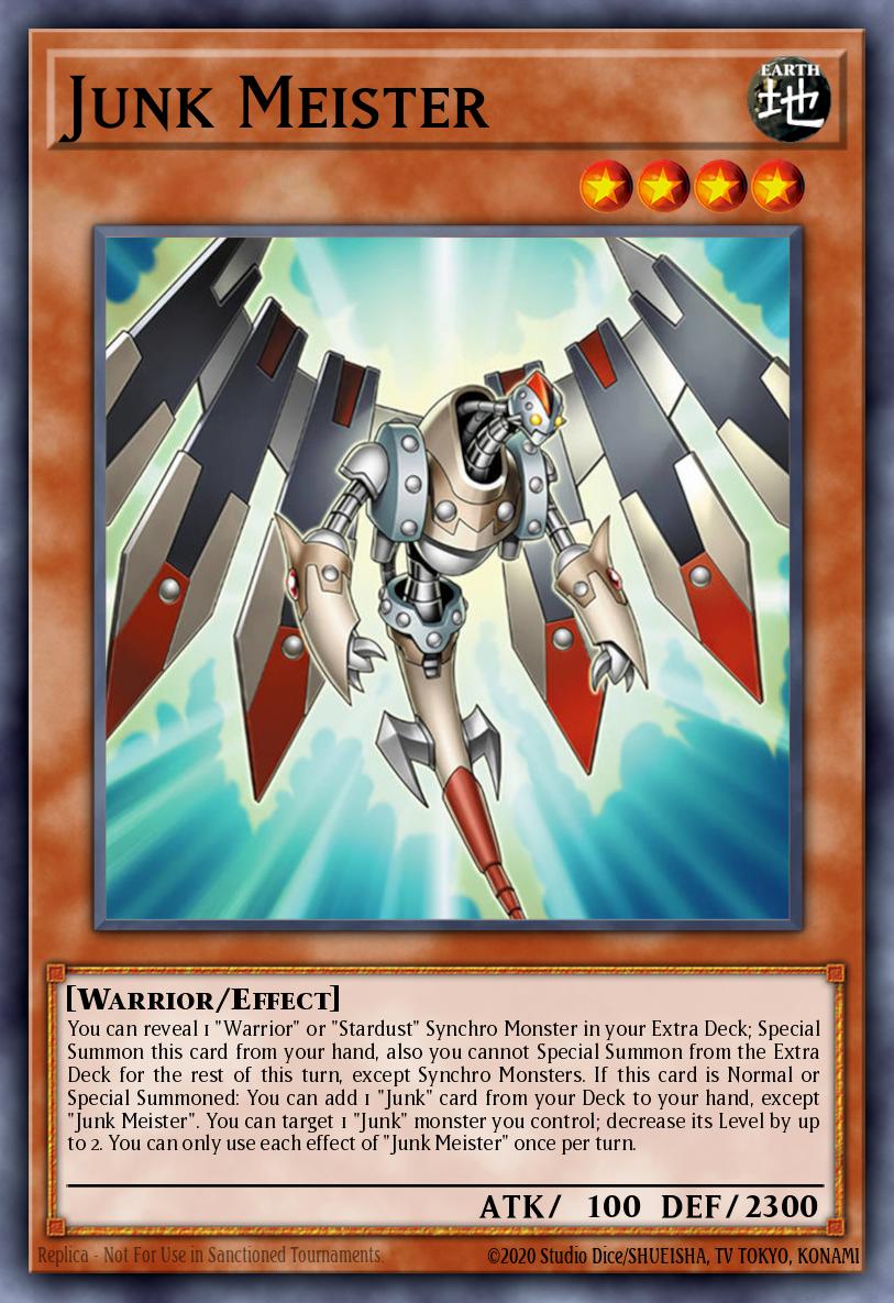 Junk Meister Secret Rare BLGG-EN033 Battles of Legend: Glorious Gallery Yugioh card