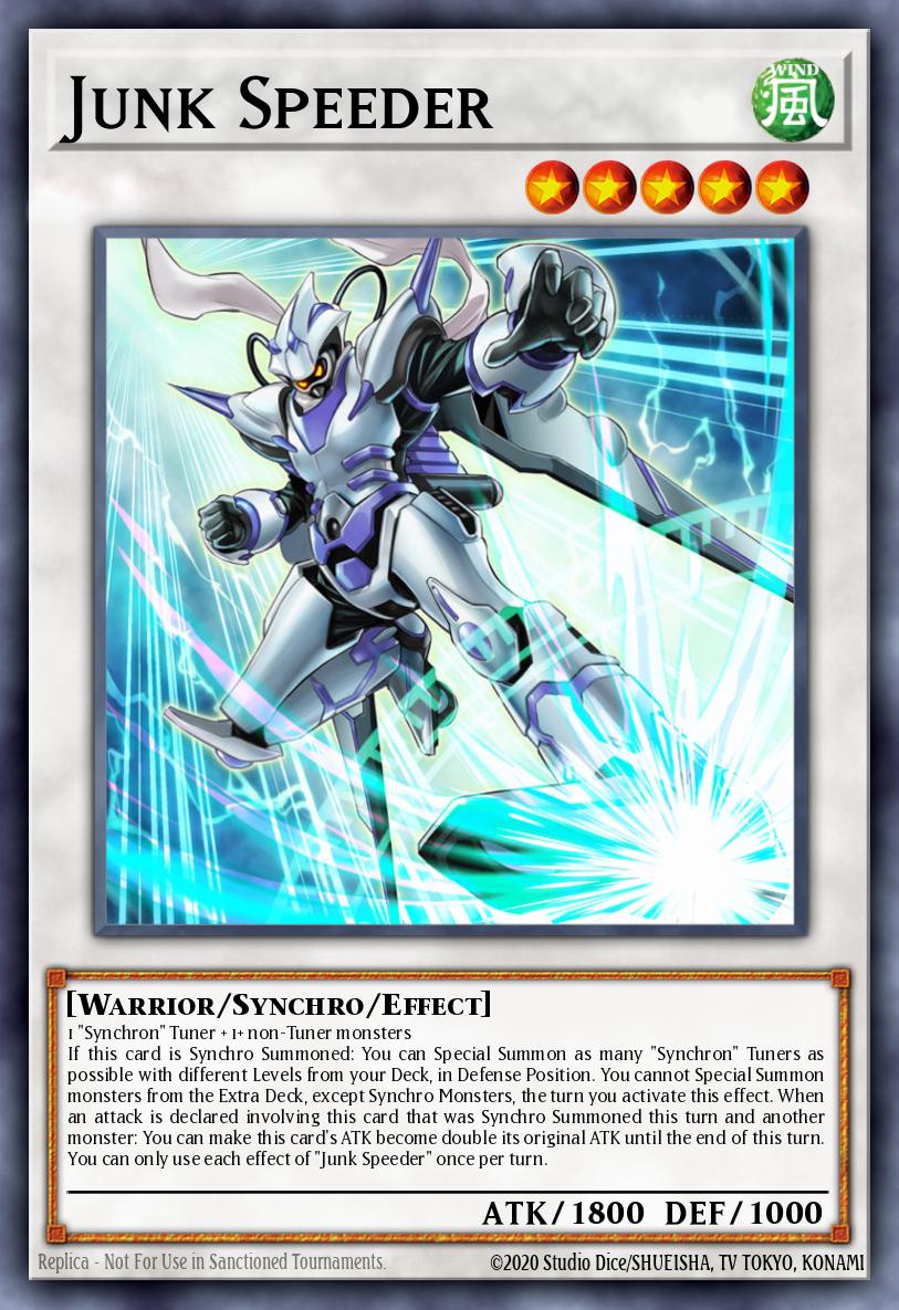 Junk Speeder Secret Rare CT15-EN002 2018 Mega-Tins Yugioh card