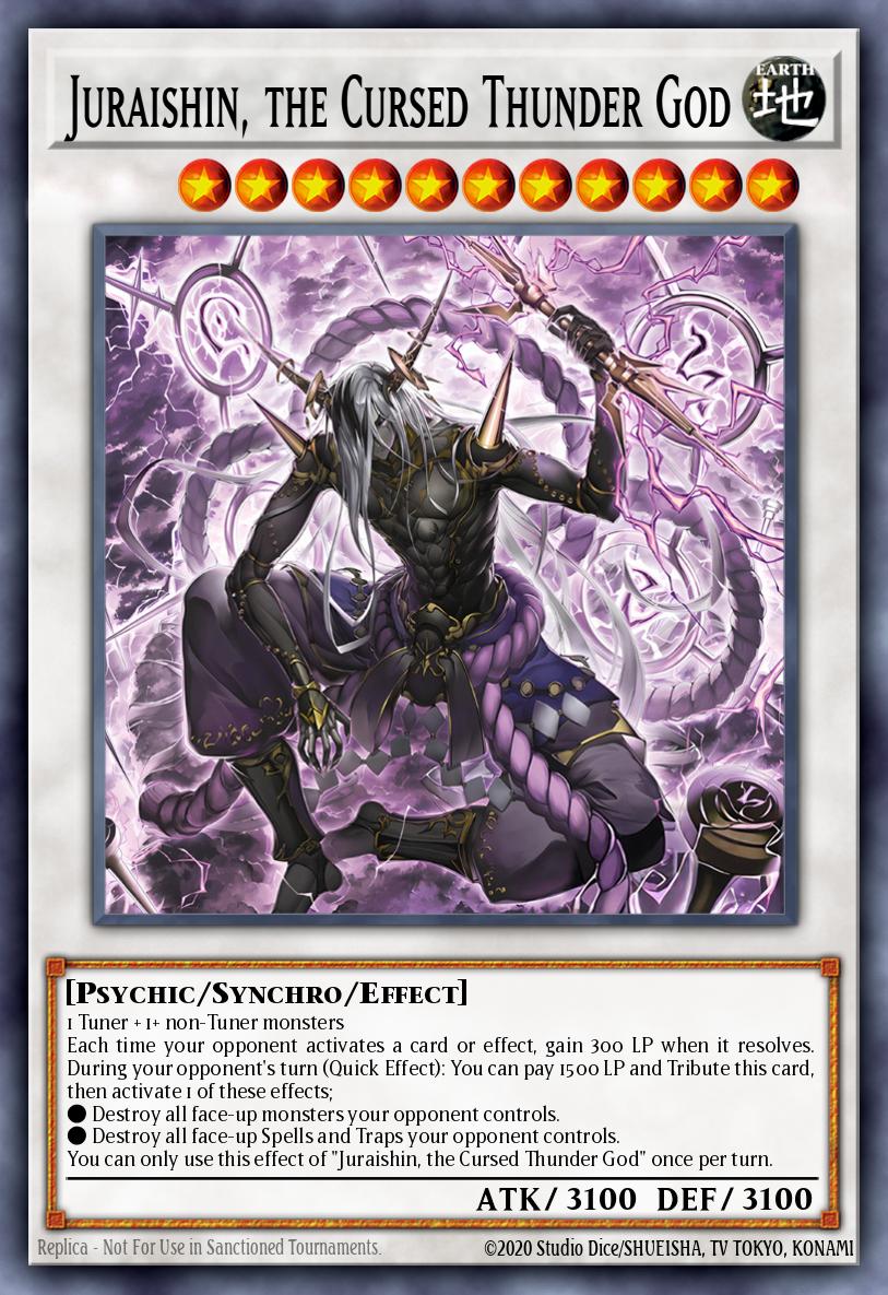 Juraishin the Cursed Thunder God Quarter Century Secret Rare ALIN-EN043 Alliance Insight Yugioh card