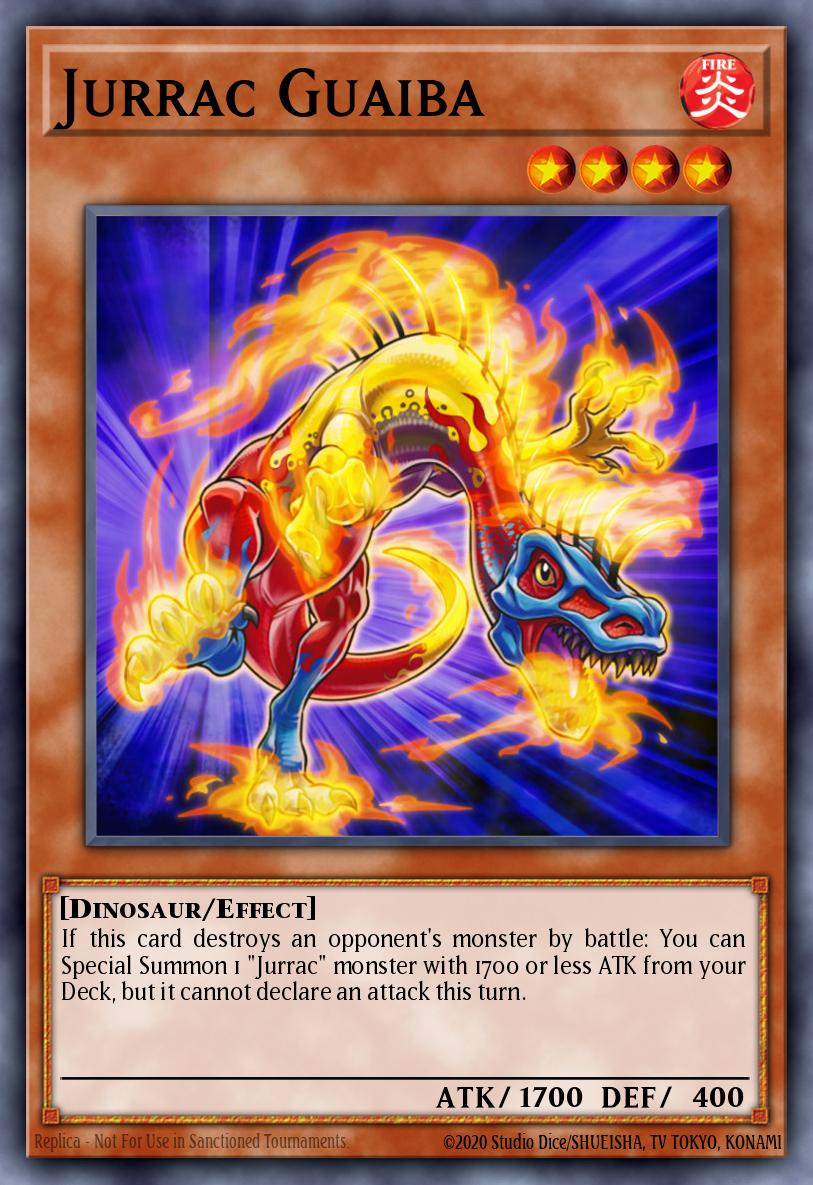 Jurrac Guaiba Starfoil Rare BATT-EN019 Battle Pack Tournament Prize Cards Yugioh card
