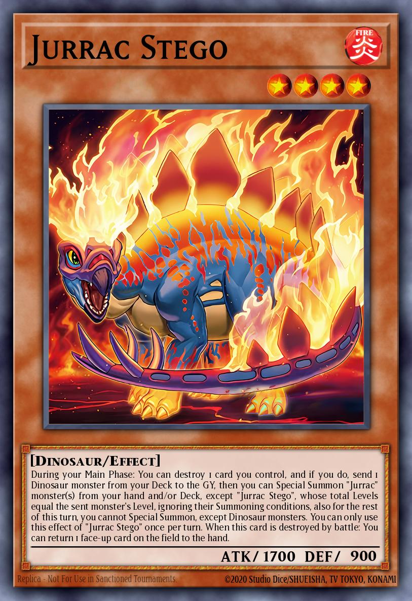 Jurrac Stego New BLMM-EN017 Battles of Legend Monster Mayhem Yugioh card