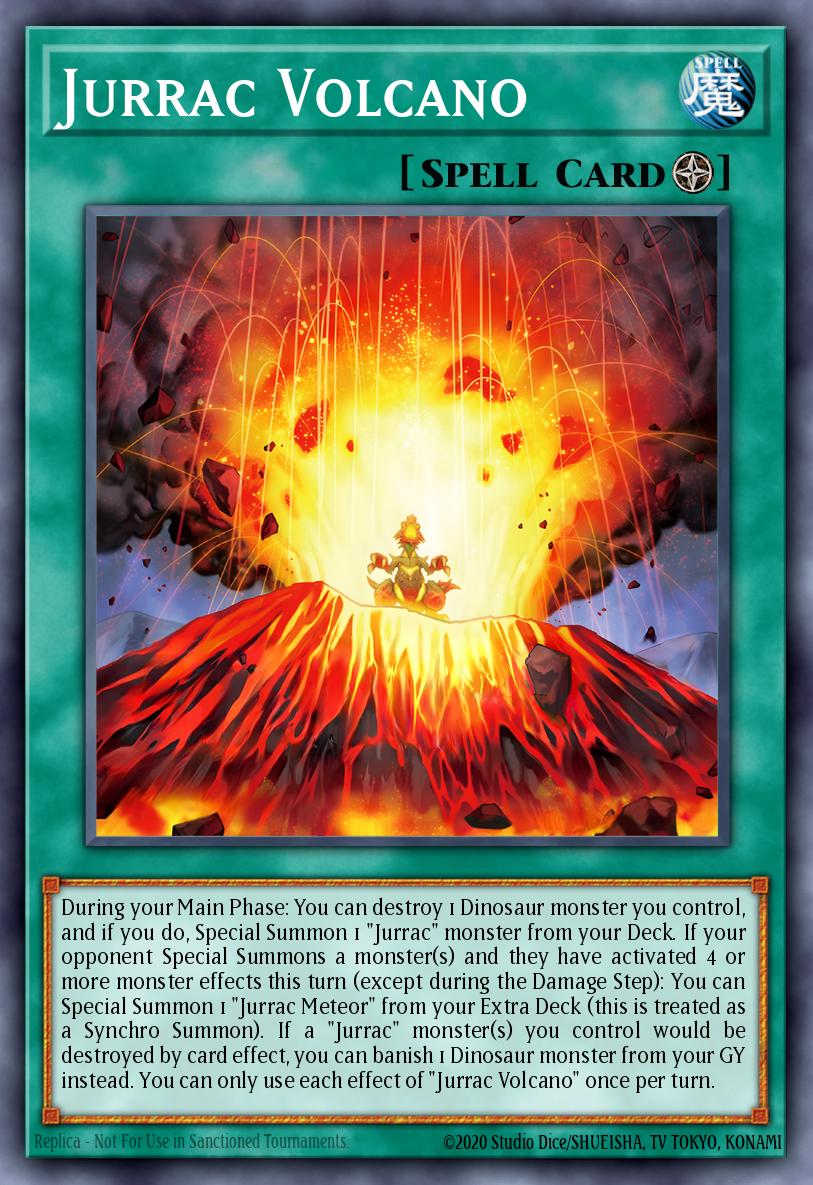 Jurrac Volcano Secret Rare BLMM-EN019 Battles of Legend Monster Mayhem Yugioh card