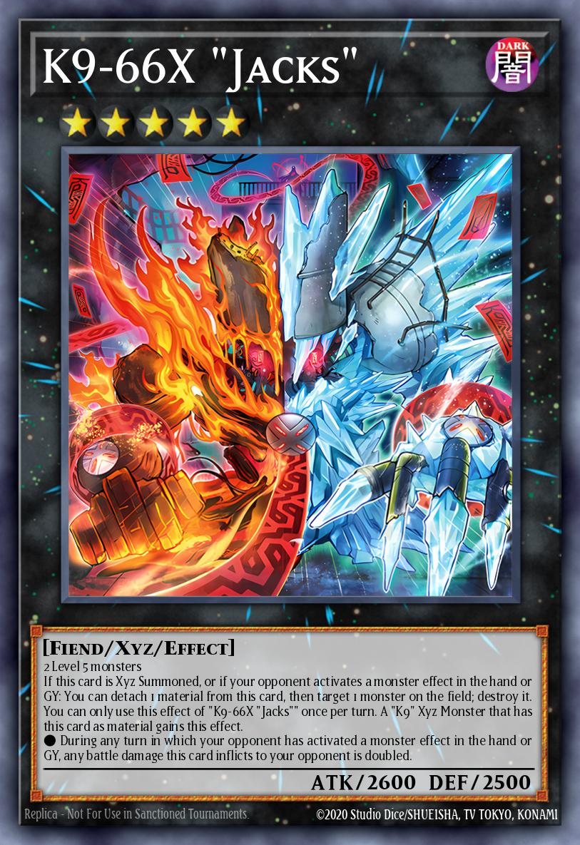K9-66X Jacks Super Rare DOOD-EN047 Doom of Dimensions Yugioh card