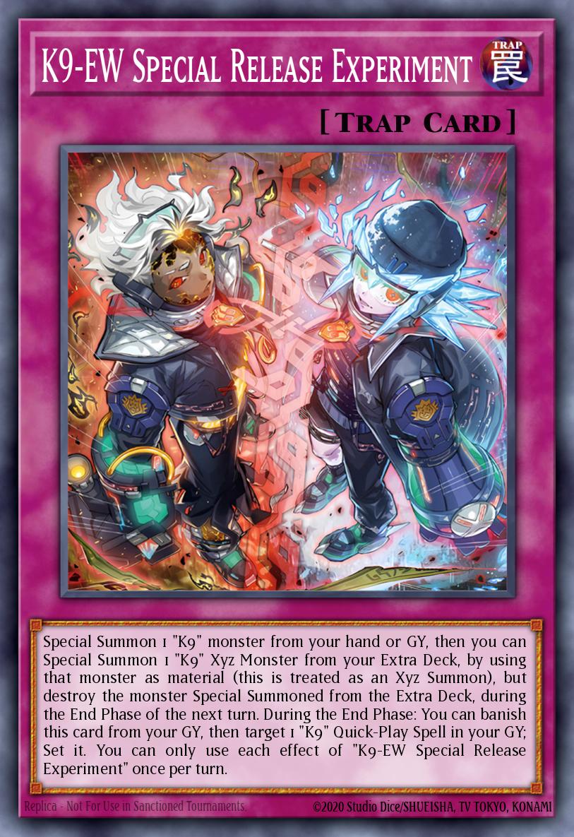 K9-EW Special Release Experiment New JUSH-EN041 Justice Hunters Yugioh card