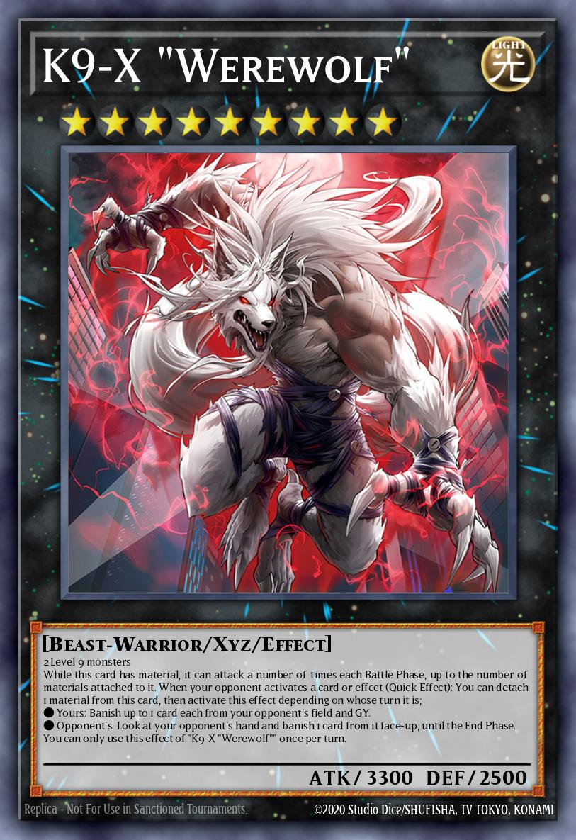 K9-X Werewolf Super Rare JUSH-EN037 Justice Hunters Yugioh card