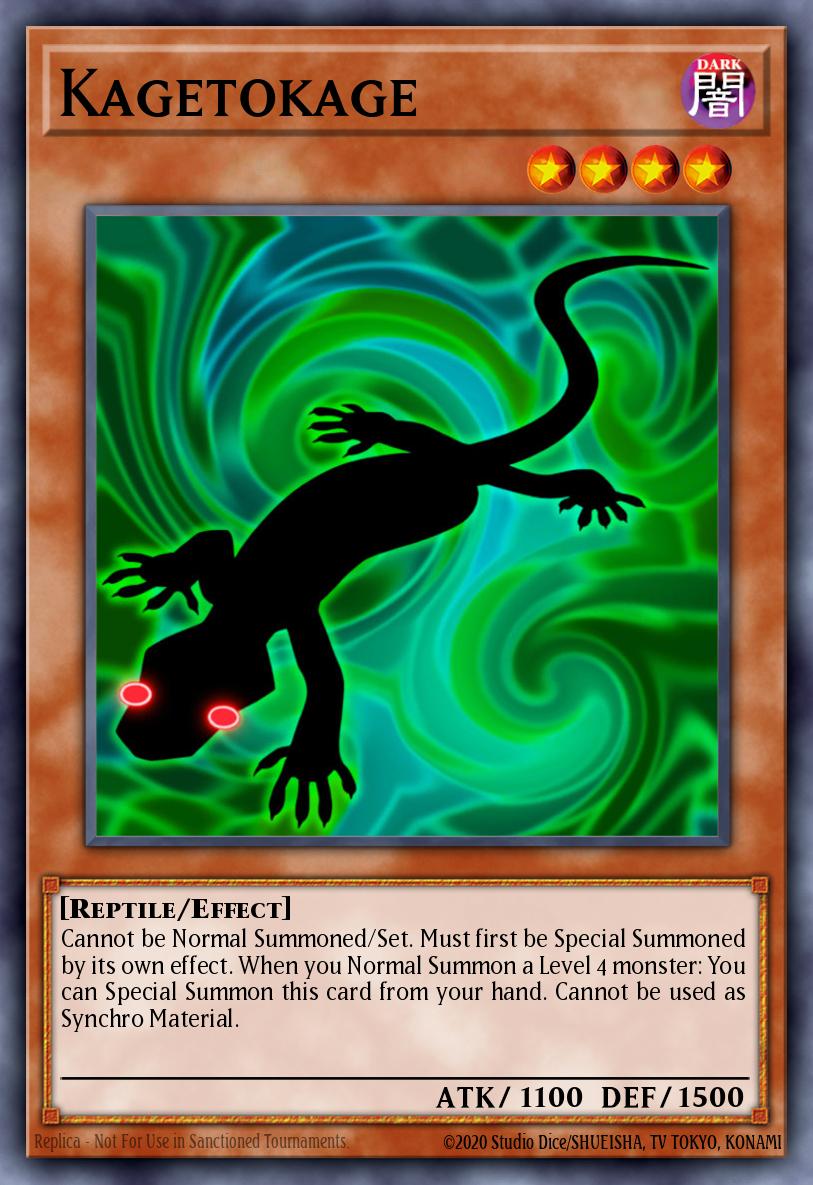 Kagetokage Super Rare NUMH-EN018 Number Hunters Yugioh card