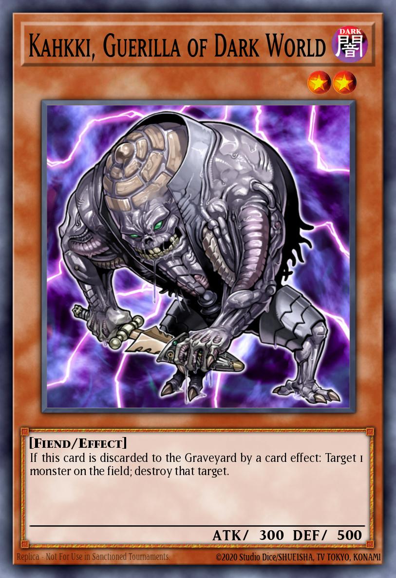 Kahkki Guerilla of Dark World Common SDGU-EN007 Gates of the Underworld Structure Deck Yugioh card