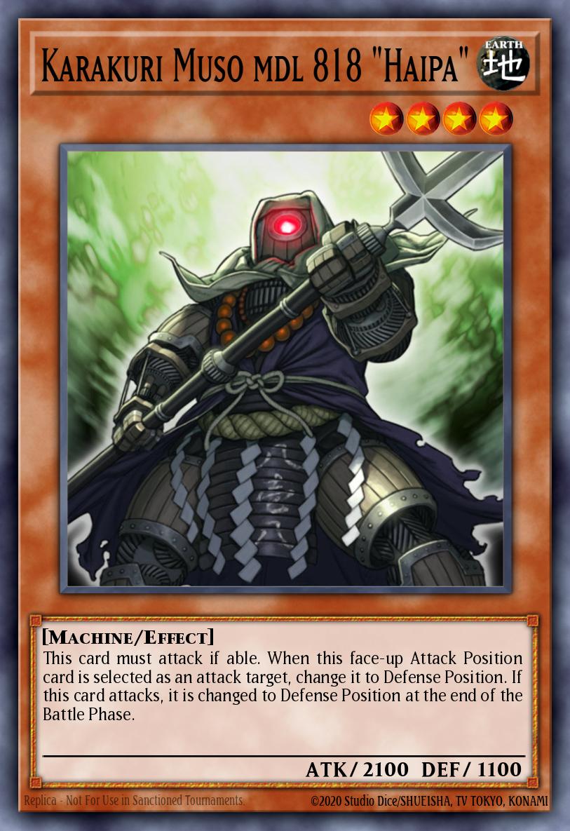 Karakuri Muso mdl 818 Haipa Ultimate Rare STOR-EN083 Storm of Ragnarok Yugioh card