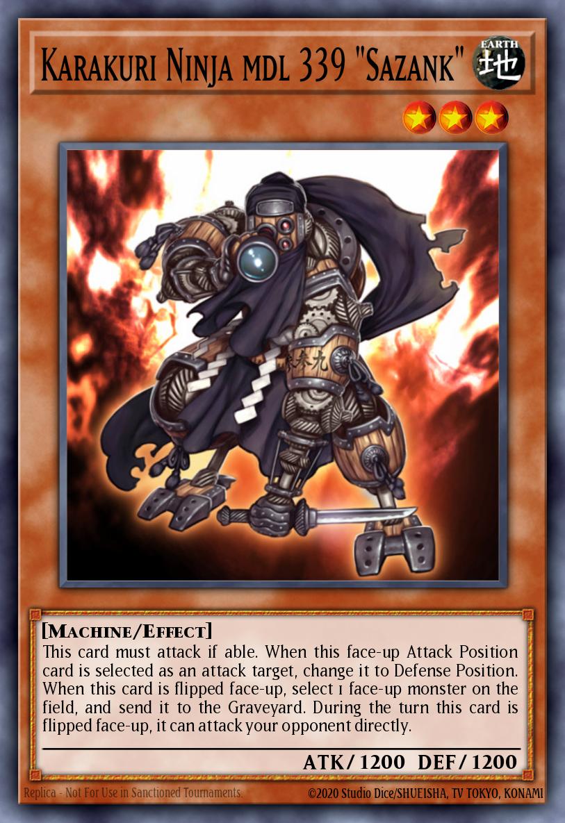 Karakuri Ninja mdl 339 Sazank Super Rare STBL-EN022 Starstrike Blast Yugioh card