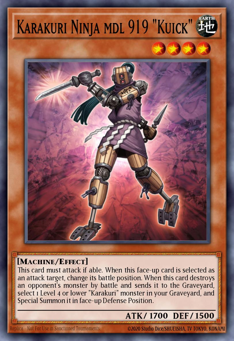 Karakuri Ninja mdl 919 Kuick Common STOR-EN028 Storm of Ragnarok Yugioh card