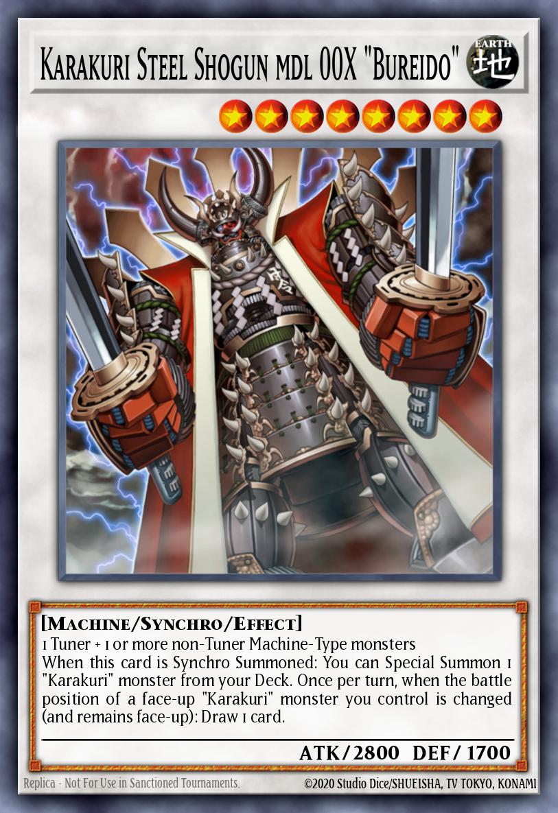 Karakuri Steel Shogun mdl 00X Bureido Gold Rare GLD5-EN035 Gold Series Haunted Mine Yugioh card