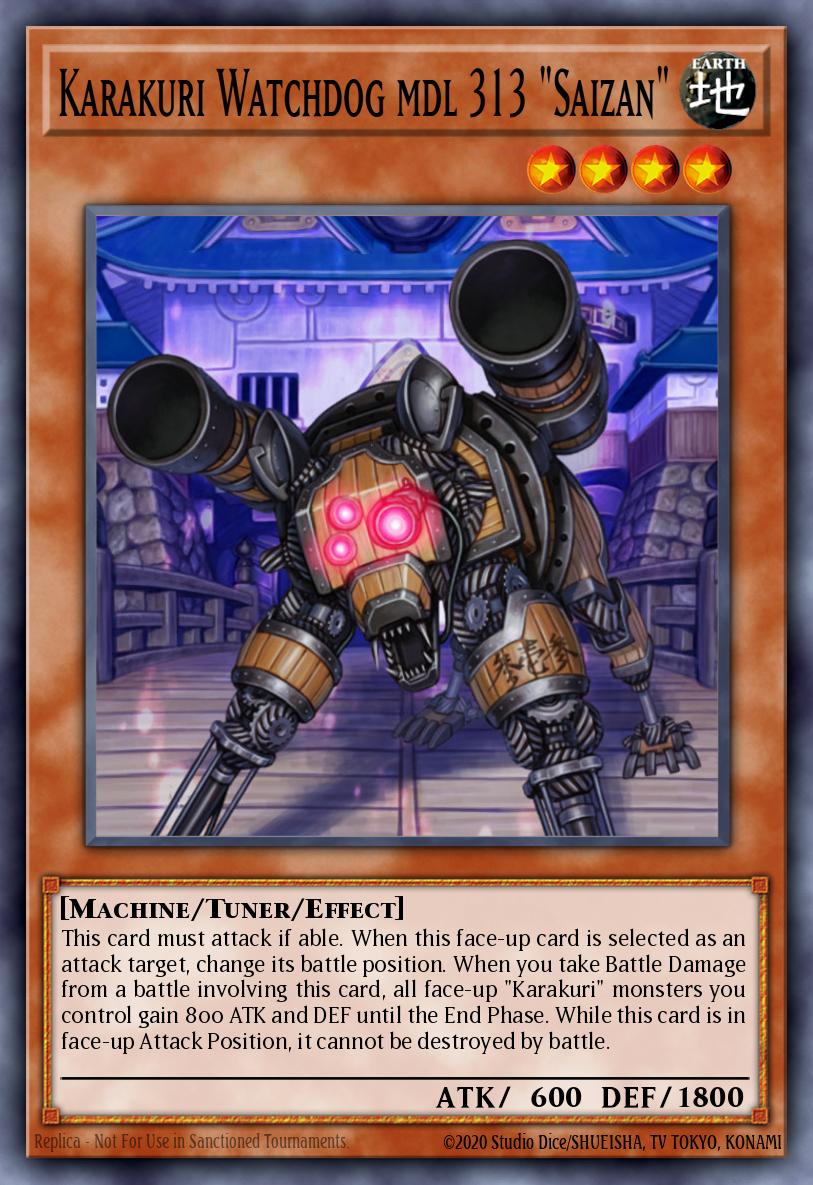 Karakuri Watchdog mdl 313 Saizan Common STOR-EN027 Storm of Ragnarok Yugioh card