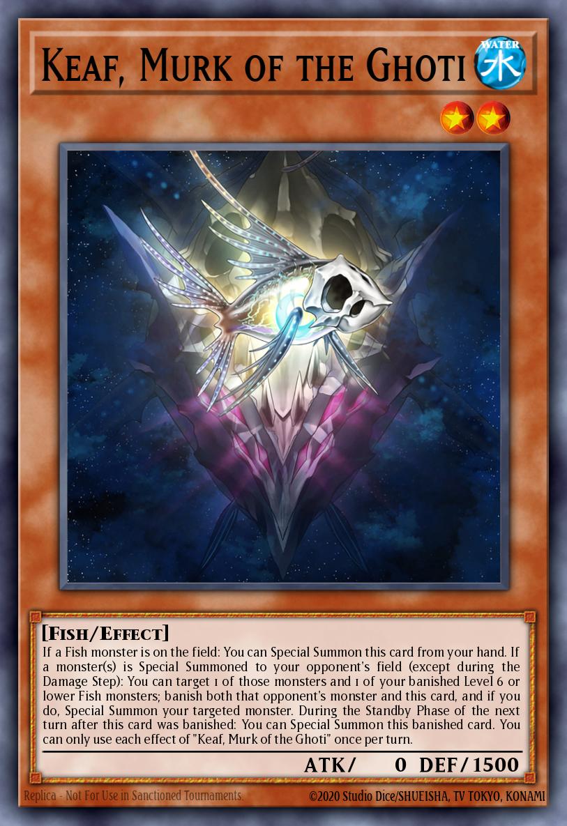 Keaf Murk of the Ghoti Super Rare PHNI-EN015 Phantom Nightmare Yugioh card