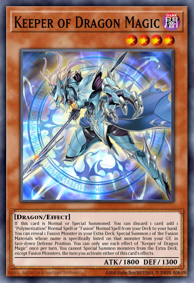 Keeper of Dragon Magic Ultra Rare CH01-EN018 THE CHRONICLES DECK: The Fallen & The Virtuous (All-Foil Edition) Yugioh card