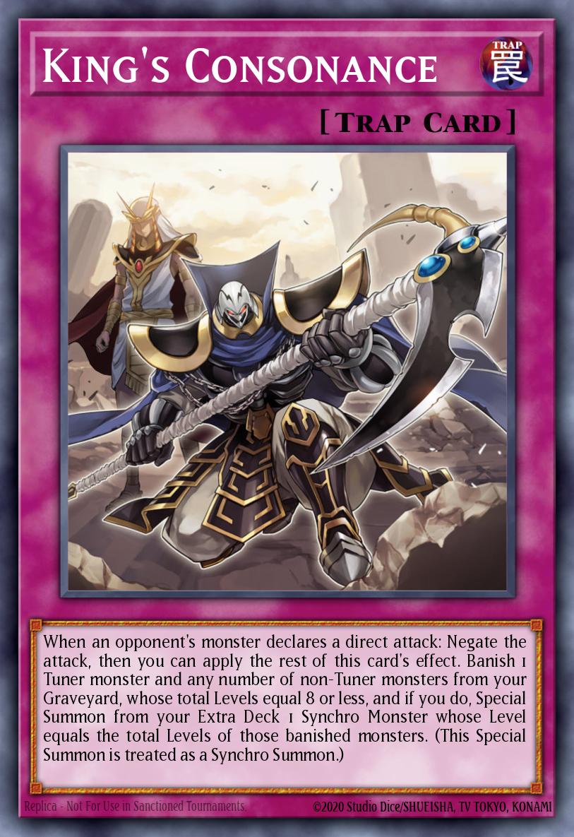Kings Consonance Gold Secret Rare PGL3-EN019 Premium Gold Infinite Gold Yugioh card