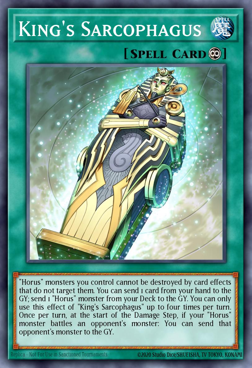 King's Sarcophagus Ultra Rare CH02-EN037 THE CHRONICLES DECK: Spirit Charmers (All-Foil Edition) Yugioh card