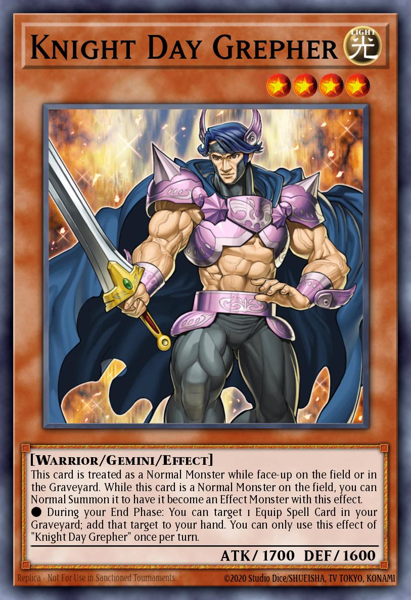 Knight Day Grepher Rare BP03-EN109 Battle Pack 3 Monster League Yugioh card