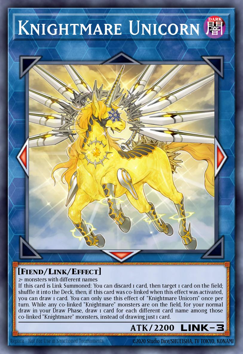Knightmare Unicorn Ultra Rare MP19-EN028 2019 Gold Sarcophagus Tin Mega Pack Yugioh card