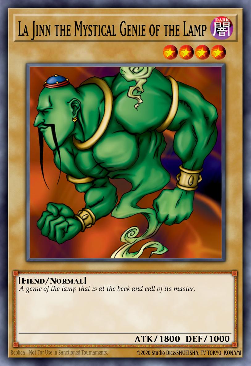 La Jinn the Mystical Genie of the Lamp Common STAX-EN003 2-Player Starter Set Yugioh card