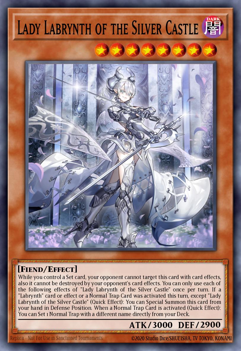 Lady Labrynth of the Silver Castle Prismatic Secret Rare MP23-EN177 25th Anniversary Tin Dueling Heroes Mega Pack Yugioh card