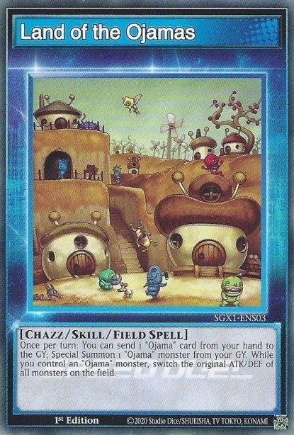 Land of the Ojamas (Skill Card) Common SGX1-ENS03 Speed Duel GX Duel Academy Box Yugioh card