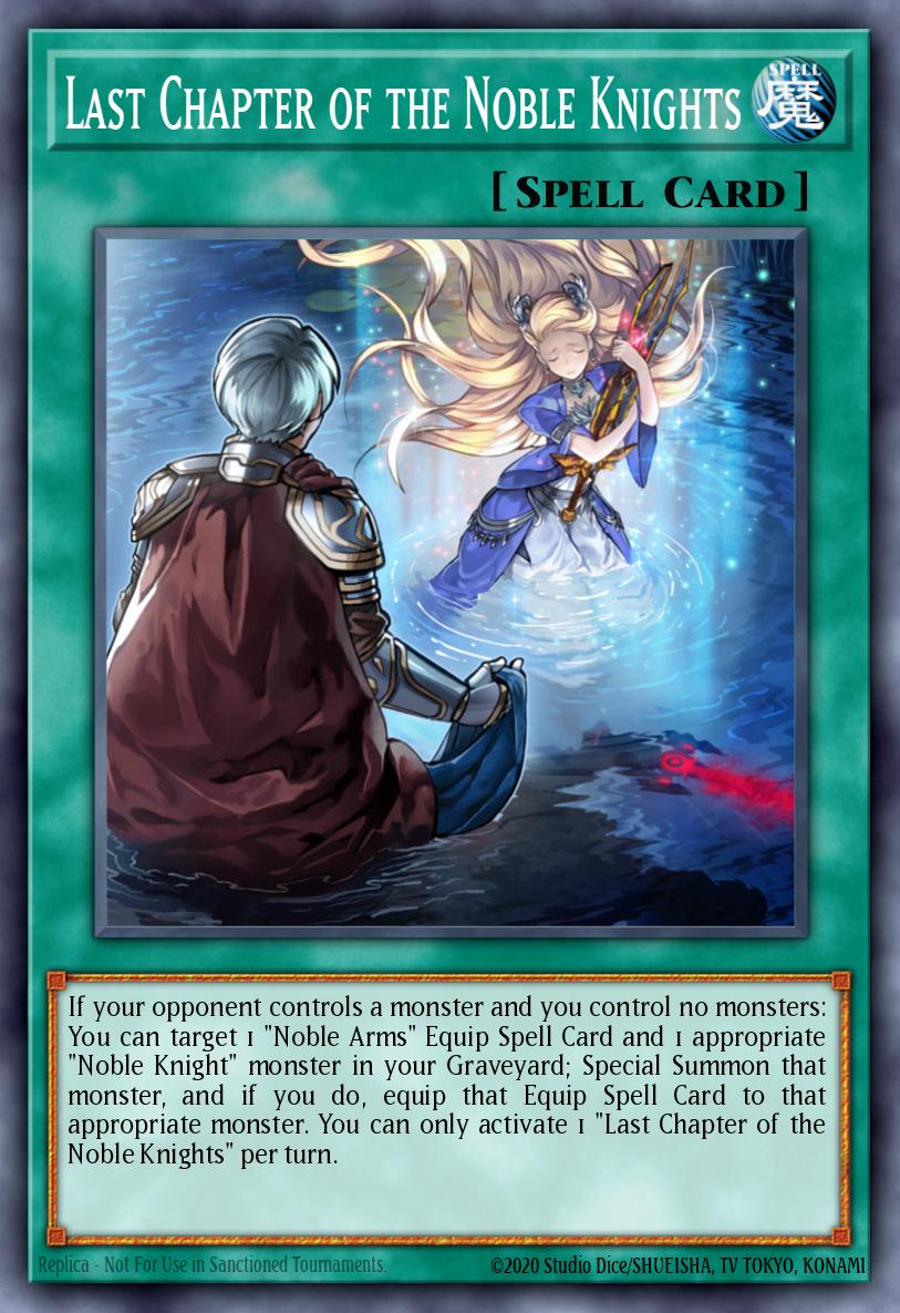 Last Chapter of the Noble Knights Platinum Rare NKRT-EN017 Noble Knights of the Round Table Box Set Yugioh card