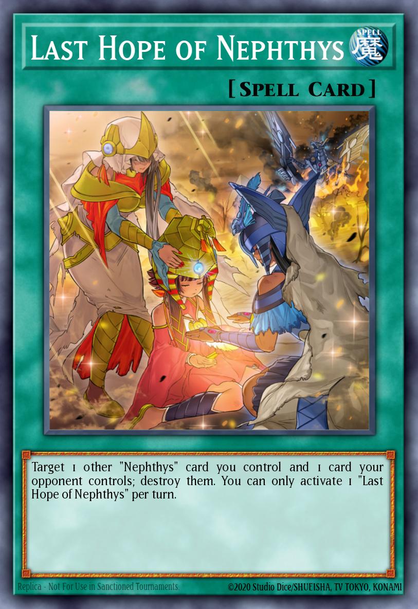 Last Hope of Nephthys Super Rare HISU-EN010 Hidden Summoners Yugioh card