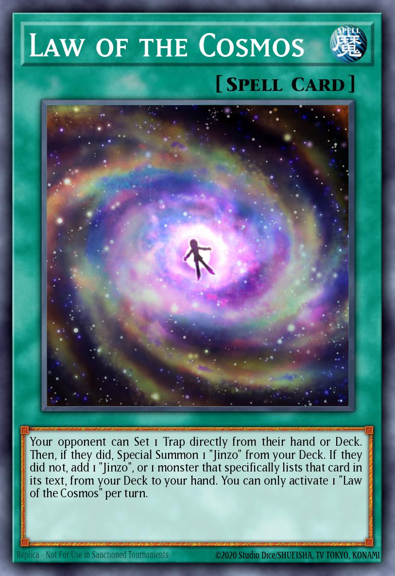 Law of the Cosmos Super Rare LED7-EN035 Legendary Duelists Rage of Ra Yugioh card