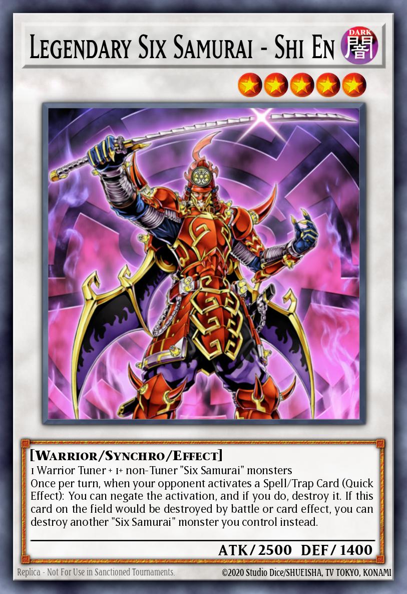 Legendary Six Samurai - Shi En Secret Rare BLGG-EN007 Battles of Legend: Glorious Gallery Yugioh card