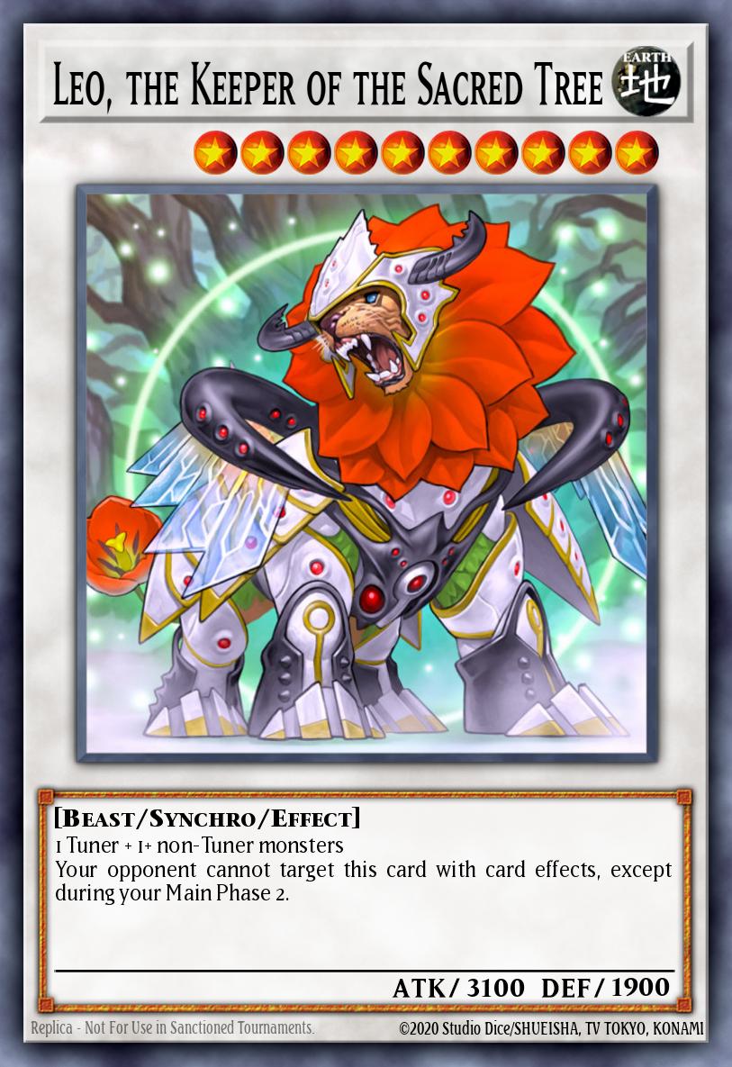 Leo the Keeper of the Sacred Tree Super Rare AP07-EN008 Astral Pack Seven Yugioh card