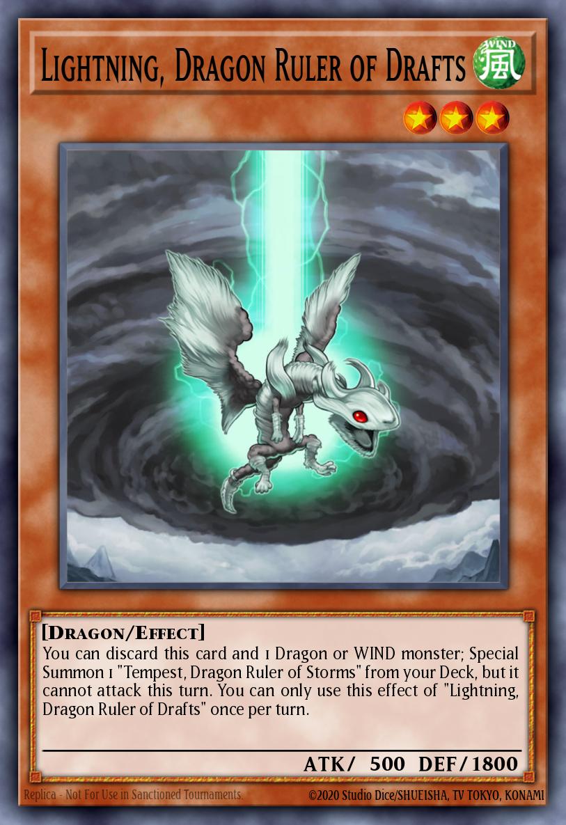 Lightning Dragon Ruler of Drafts Secret Rare BLMM-EN124 Battles of Legend Monster Mayhem Yugioh card
