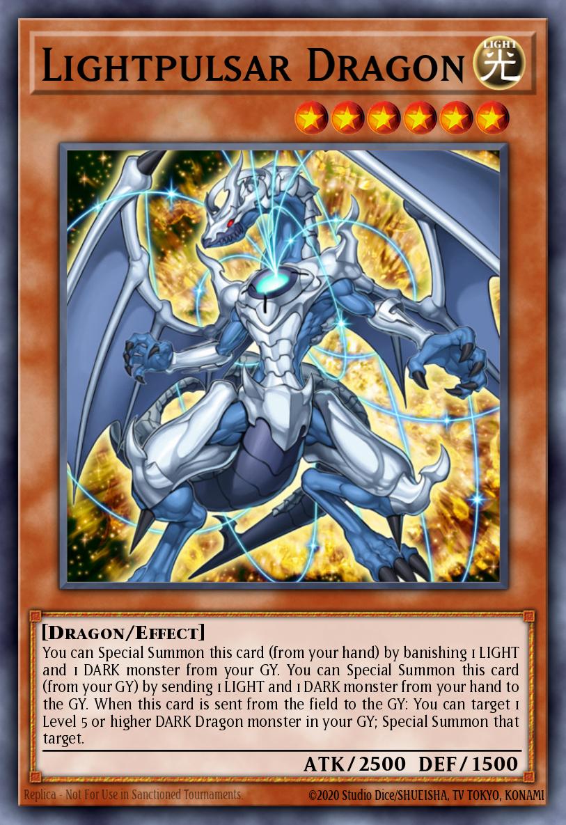 Lightpulsar Dragon Ultra Rare SDDC-EN001 Dragons Collide Structure Deck Yugioh card