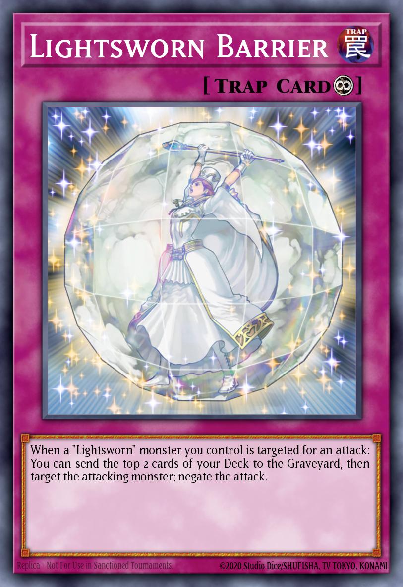 Lightsworn Barrier Common SDLI-EN031 Realm of Light Structure Deck Yugioh card