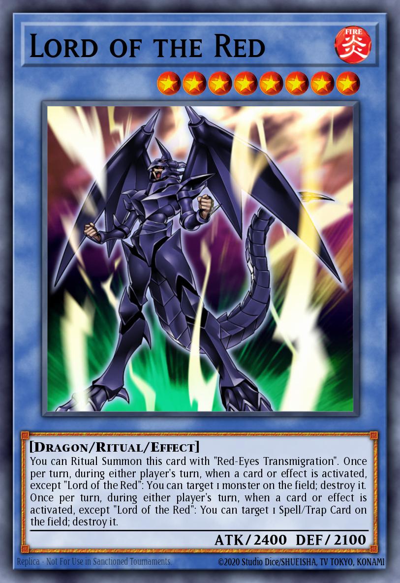 Lord of the Red Secret Rare DRL2-EN016 Dragons of Legend 2 Yugioh card