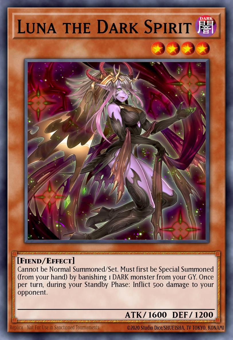 Luna the Dark Spirit Common CHIM-EN027 Chaos Impact Yugioh card