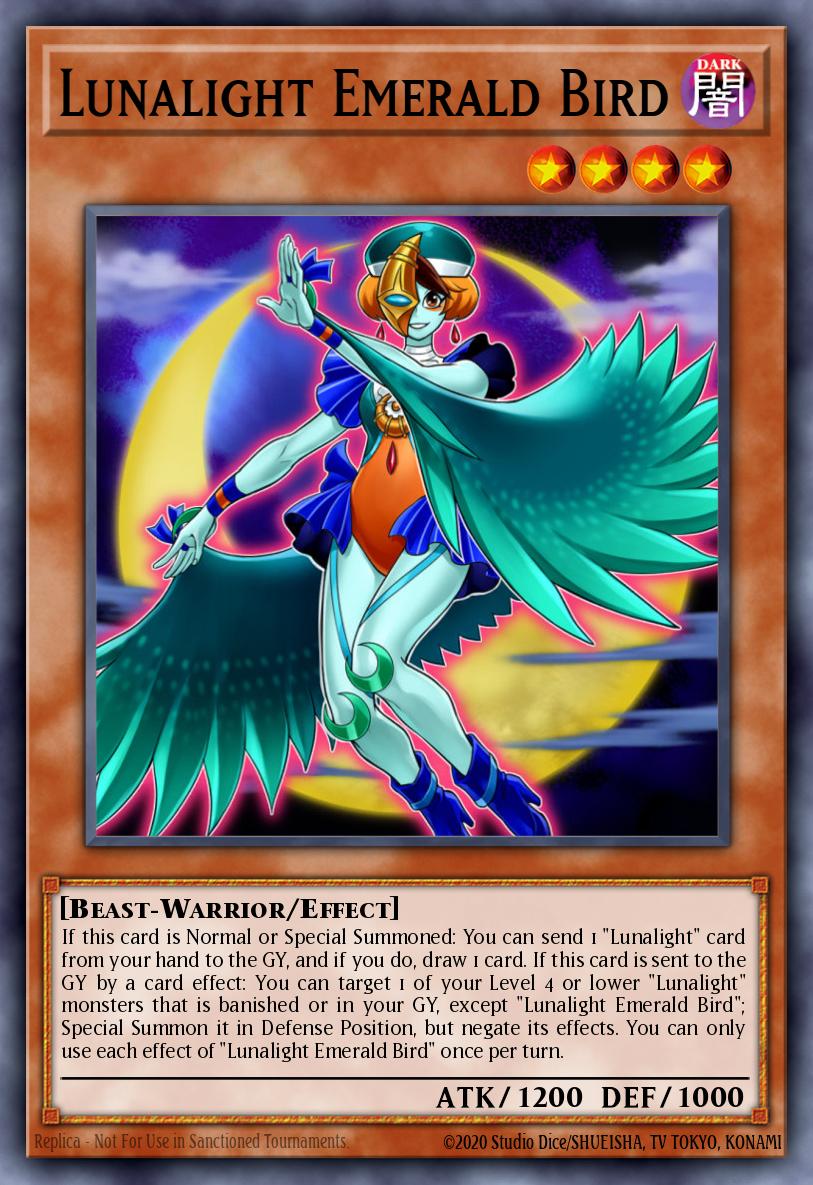Lunalight Emerald Bird Common LDS2-EN127 Legendary Duelists Season 2 Yugioh card