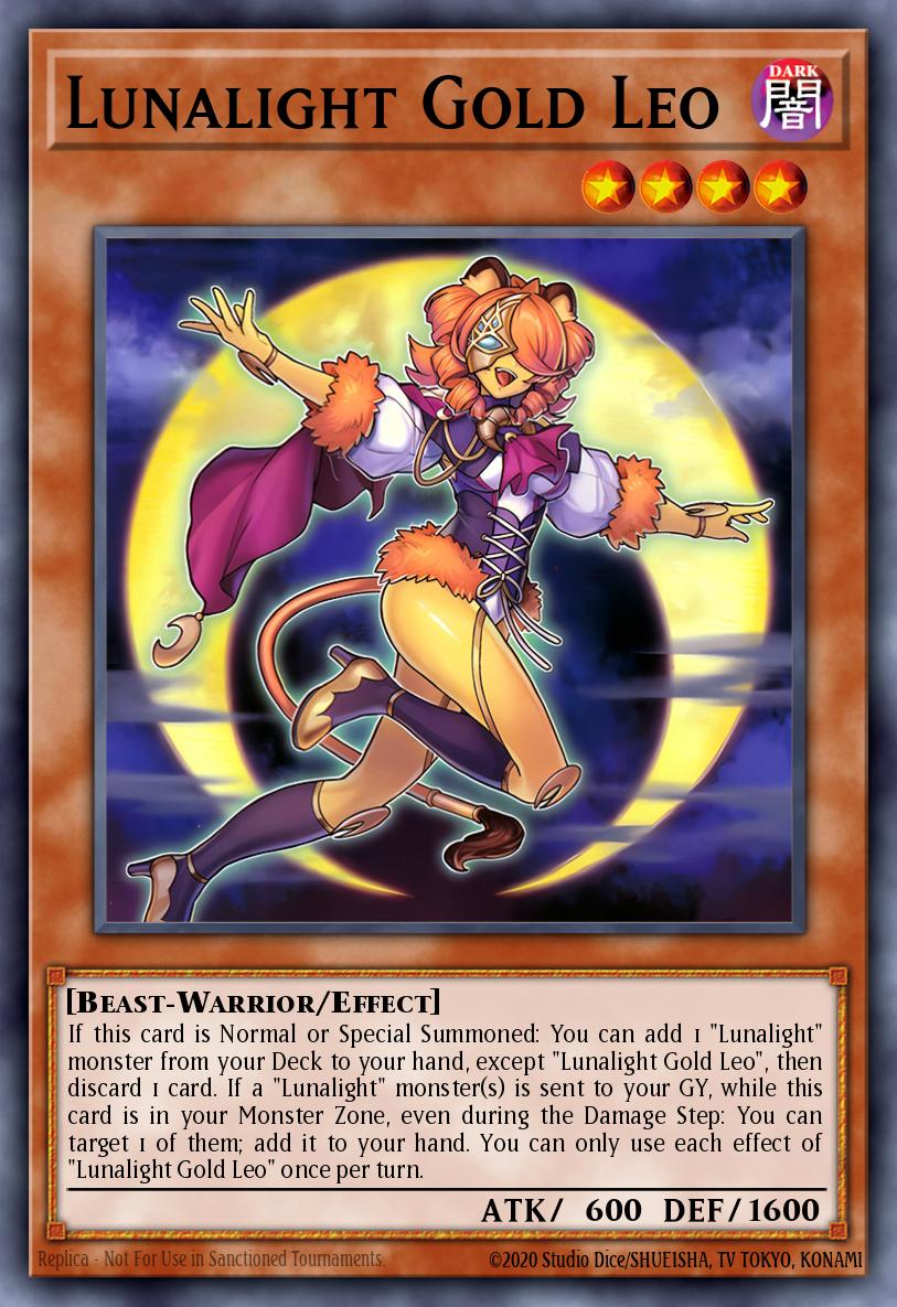 Lunalight Gold Leo Secret Rare DUAD-EN005 Duelists Advance Yugioh card