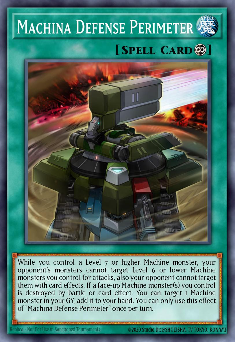 Machina Defense Perimeter Common SR10-EN024 Structure Deck Mechanized Madness Yugioh card