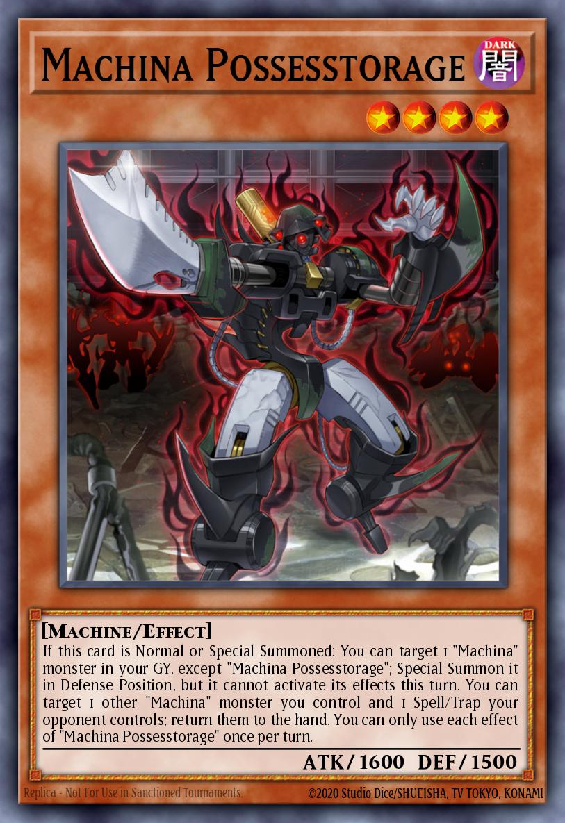 Machina Possesstorage Ultra Rare SR10-EN040 Structure Deck Mechanized Madness Yugioh card