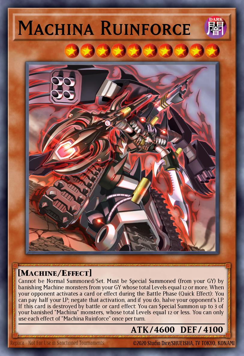 Machina Ruinforce Super Rare MP22-EN203 2022 Tin of the Pharaohs Gods Yugioh card