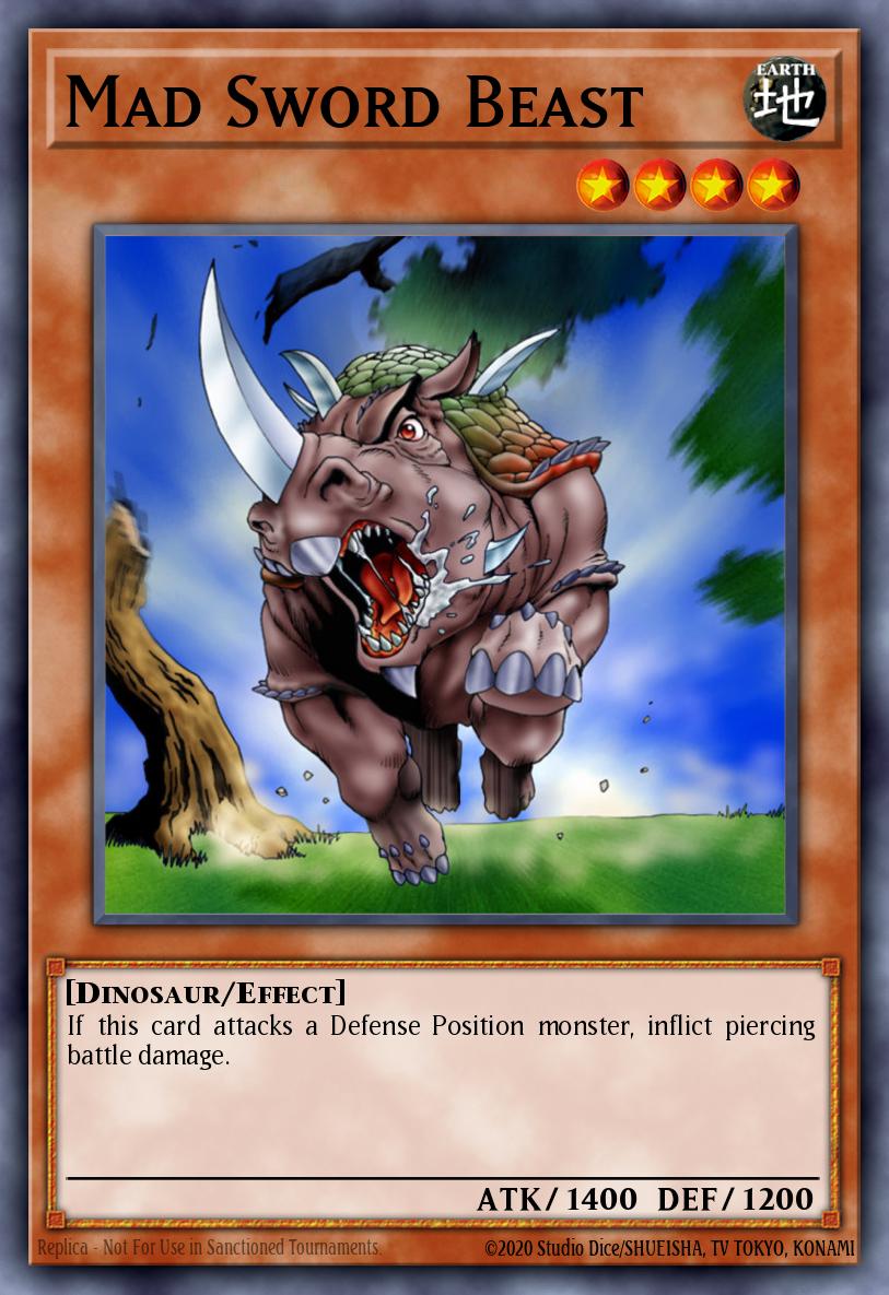 Mad Sword Beast Rare DB1-EN201 Dark Beginning 1 Yugioh card